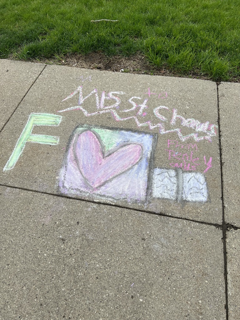 Sidewalk chalk art