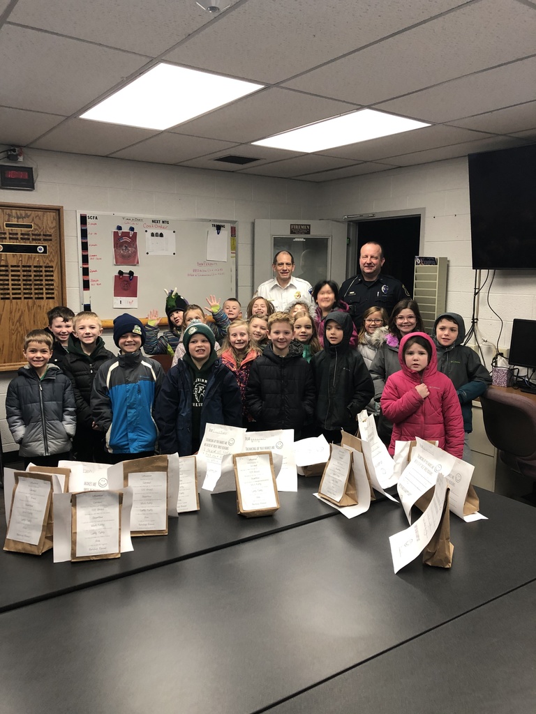 LC Students Spreading Kindness at a local Fire and Police Station 